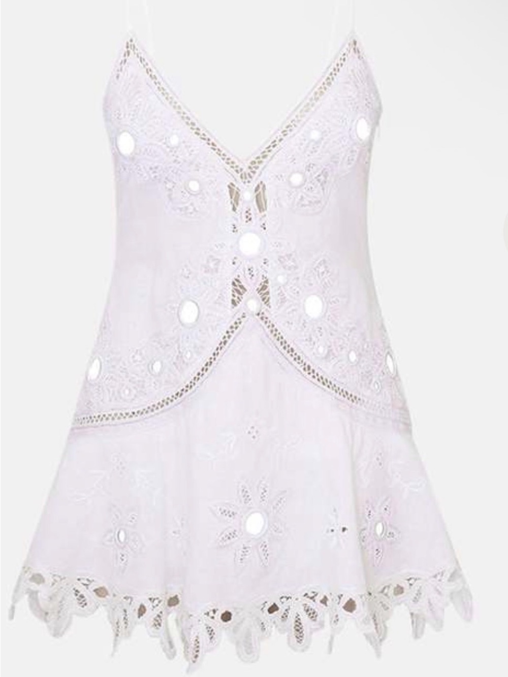 LoveShackFancy - Brealynn Embellishment Cotton Mini Dress - Picture 4 of 10
